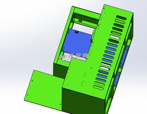 设备测试箱的设计模型图